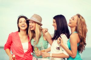 women laughing together