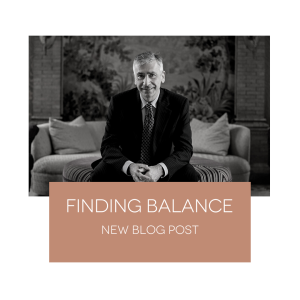 Finding balance blog post graphic