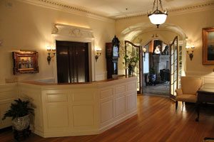 Front desk of the Quatela Center