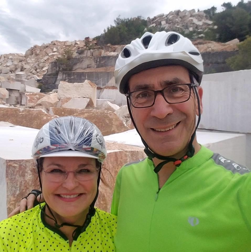 Dr. Koenig and his wife Laura on a self-guided bike tour in Croatia