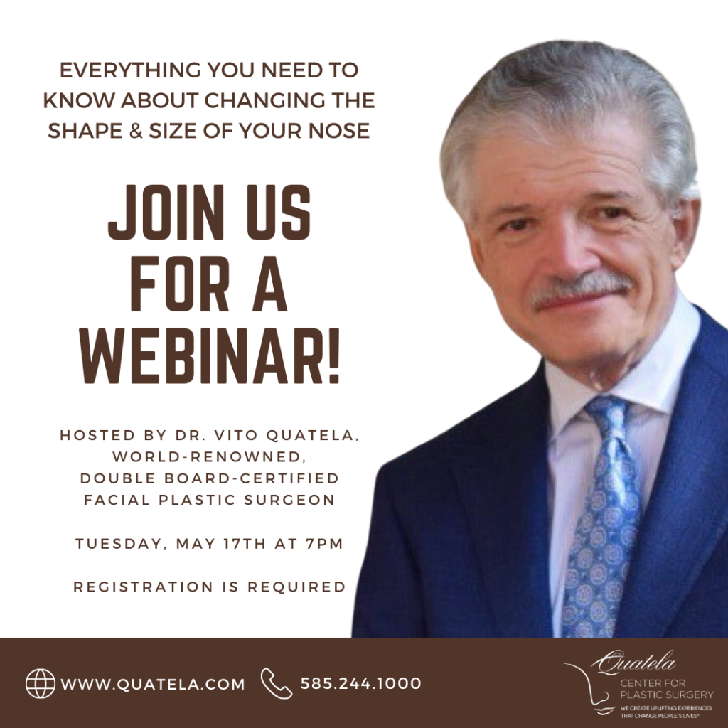 Join us for a webinar about Rhinoplasty with Dr. Vito Quatela
