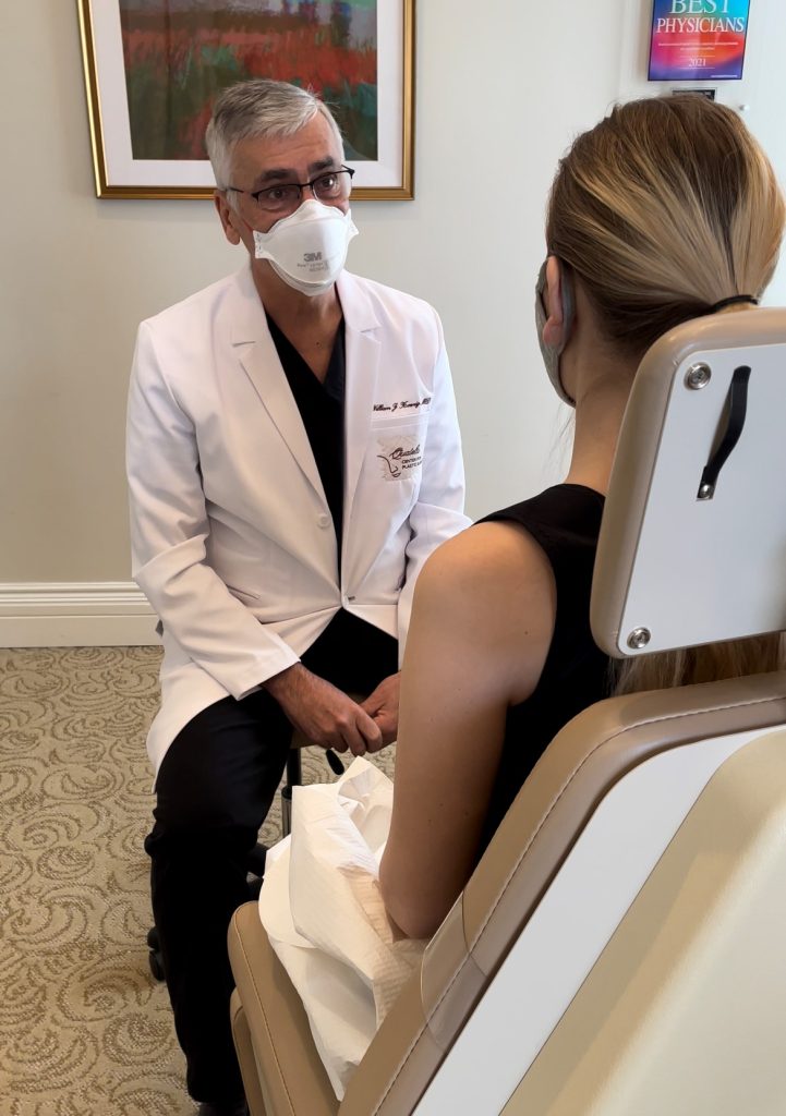 Dr. Koenig talking to female patient