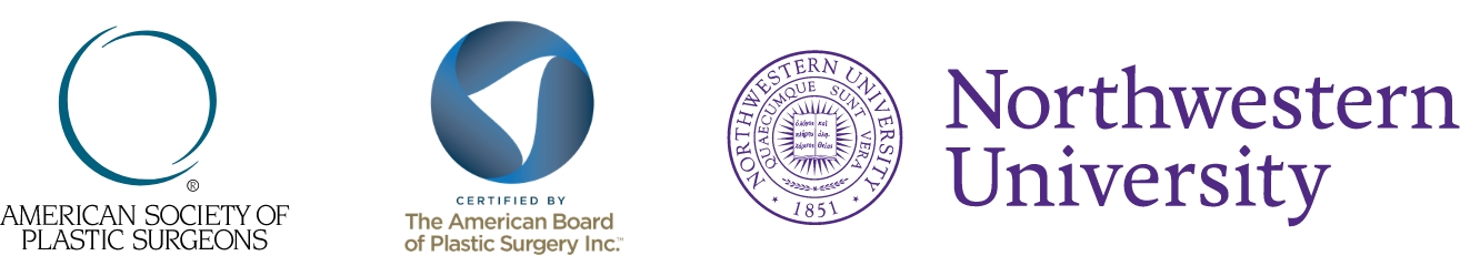 Dr. Koenig's credentials for the American Society of Plastic Surgeons, The American Board of Plastic Surgery, and Northwestern University.