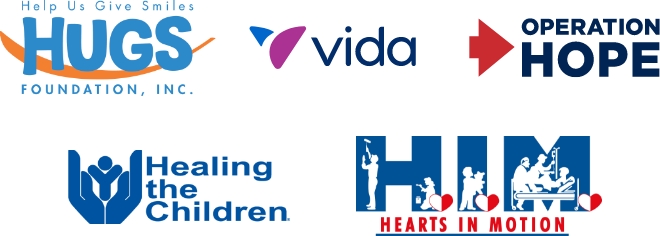 Organizations that Dr. Koenig has worked with include: HUGS Foundation, Vida, Operation Hope, Healing the Children, and Hearts in Motion.