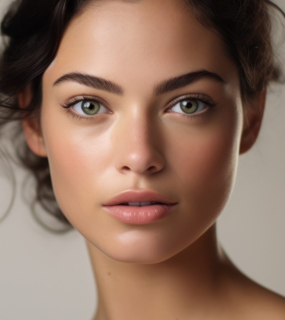 Woman looking into the camera