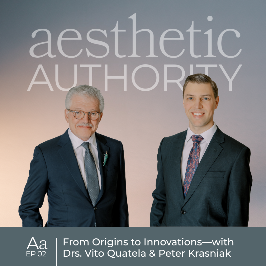 Professional shots of Dr. Vito Quatela and Dr. Peter Krasniak looking at the camera and smiling