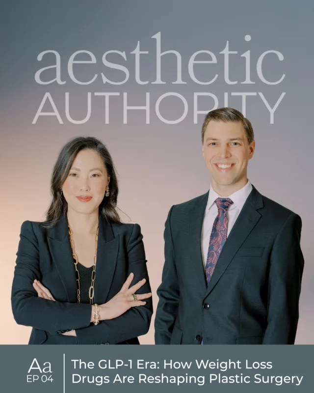 The GLP-1 Era is here — and it’s changing what patients need from plastic surgery.

In our latest episode of Aesthetic Authority, Dr. Heather Lee and Dr. Peter Krasniak sit down to talk about what’s actually happening to the body and face after significant weight loss on these medications. The loose skin. The facial volume loss. The timing of surgery. The questions patients don’t always know to ask.

This is a conversation worth having — whether you’re currently on a GLP-1, considering one, or just trying to understand what your options look like on the other side.

🎧 Comment LISTEN below and we’ll send you the full episode link.